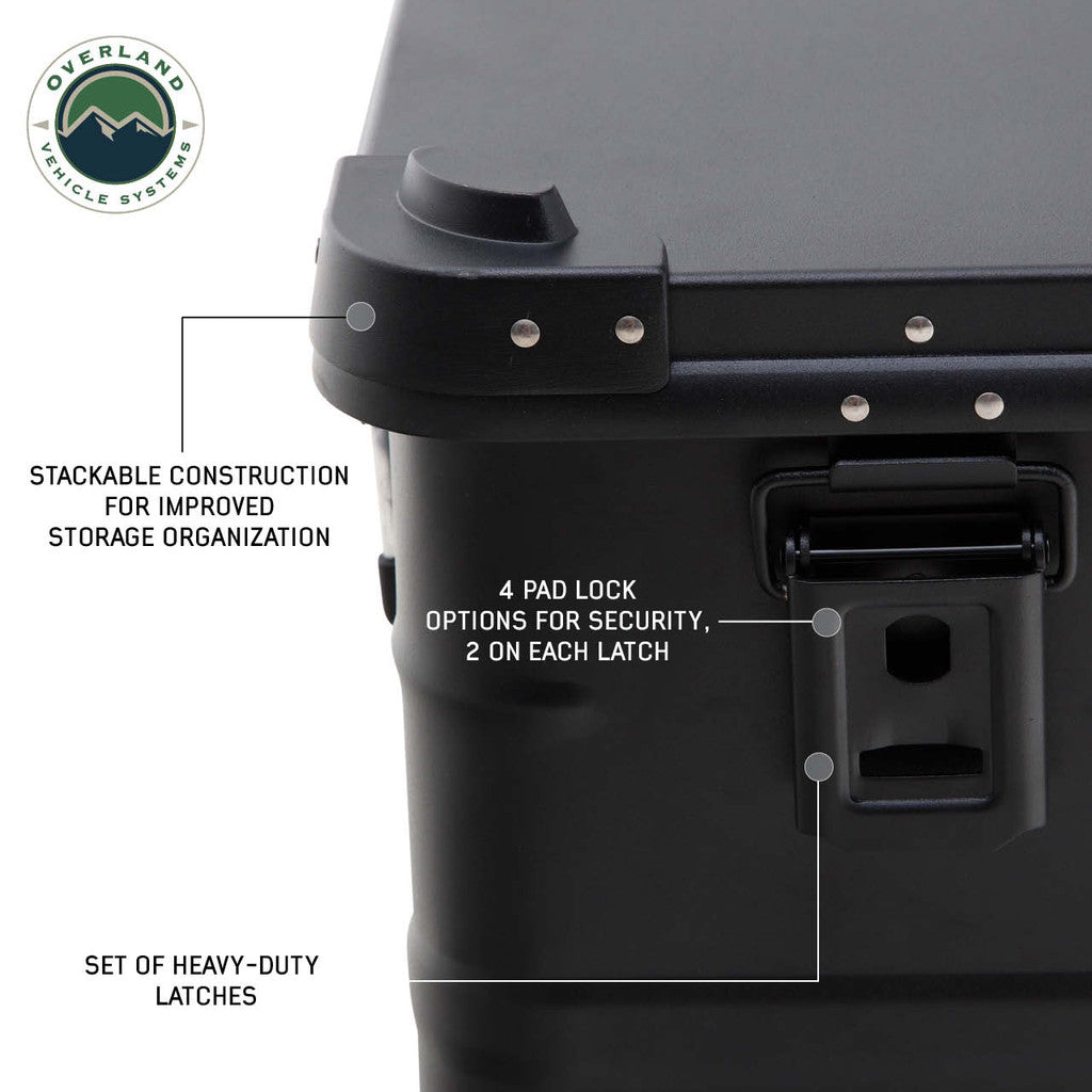 Overland Vehicle Systems Aluminum Box Storage 53QT – Cali Raised LED