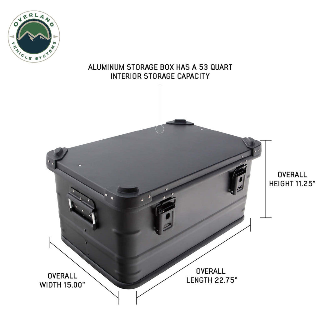 Overland Vehicle Systems Aluminum Box Storage 53QT – Cali Raised LED