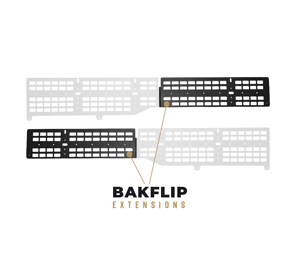 BED MOLLE EXTENSIONS FOR BAKFLIP COVER For 2005-2023 Toyota Tacoma