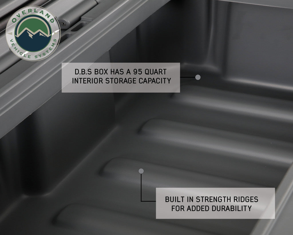 OVS D.B.S. Dark Grey Dry Box with Drain, and Bottle Opener