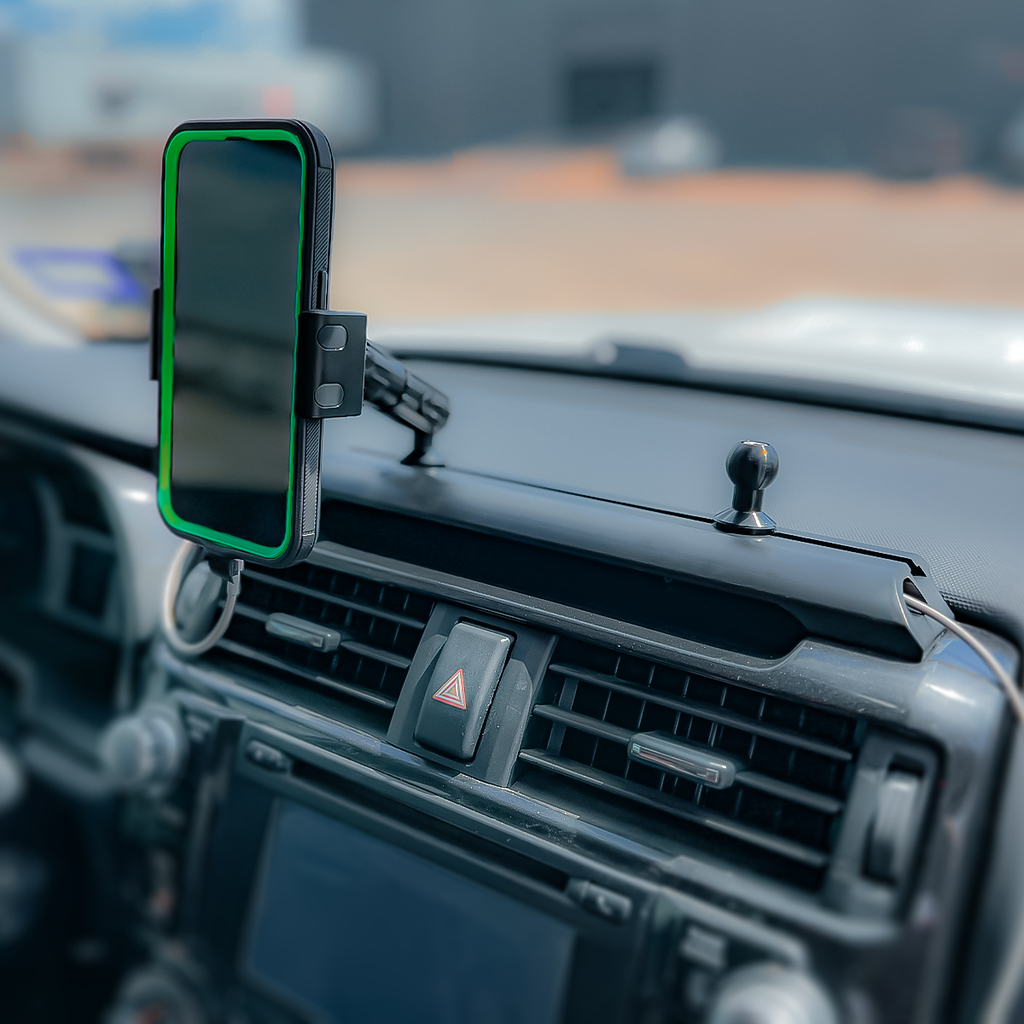 Dash Accessory Mount Fits Toyota 4Runner - Tackform Phone Mount and 3.5in Arm // No // Tackform Action Camera Assembly with 3.5in Arm