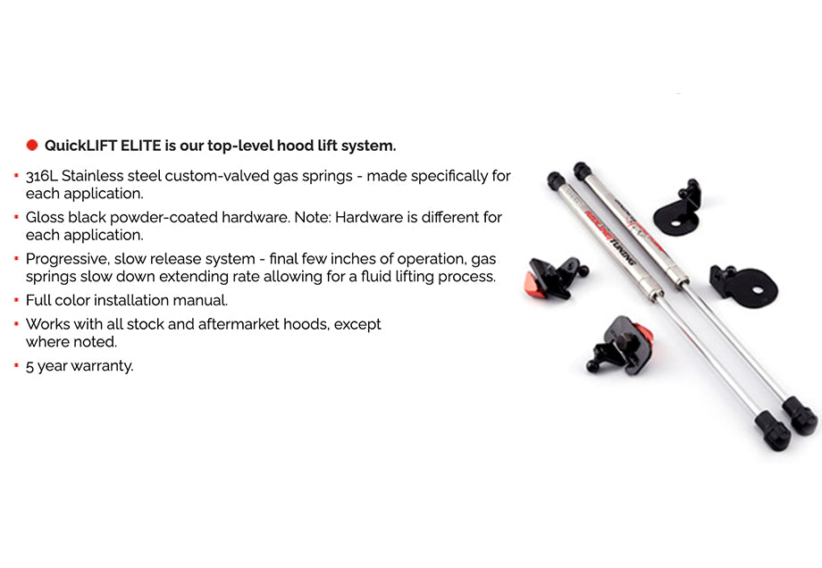 Redline Tuning Hood QuickLIFT ELITE Fits 2005-2015 Toyota Tacoma