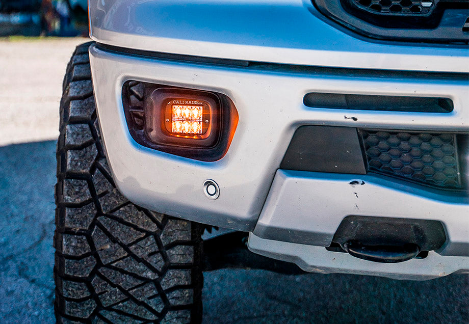 LED Fog Light Pod Replacements Brackets Kit For 2019-2022 Ford Ranger
