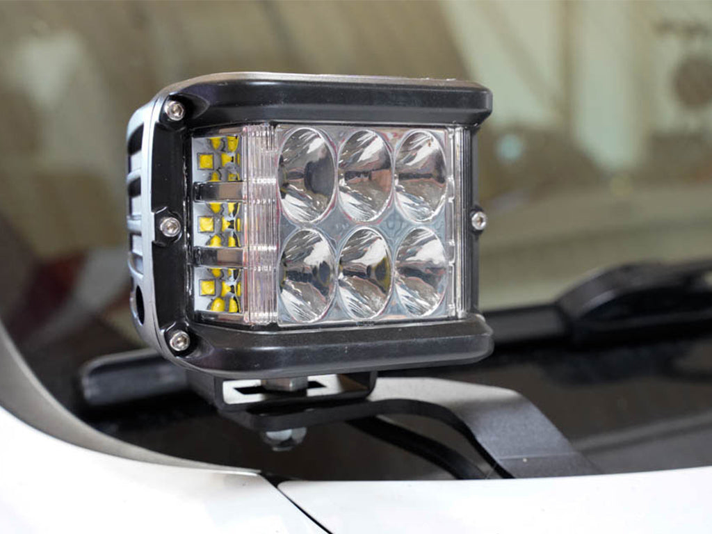 Low Profile LED Ditch Light Brackets Kit Fits 2010-2022 Lexus GX 460