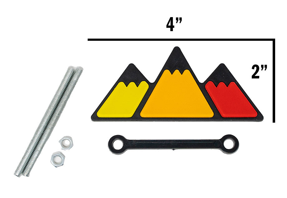 Tri-Color Mountain Badge Emblem For 4Runner, Tacoma, Tundra