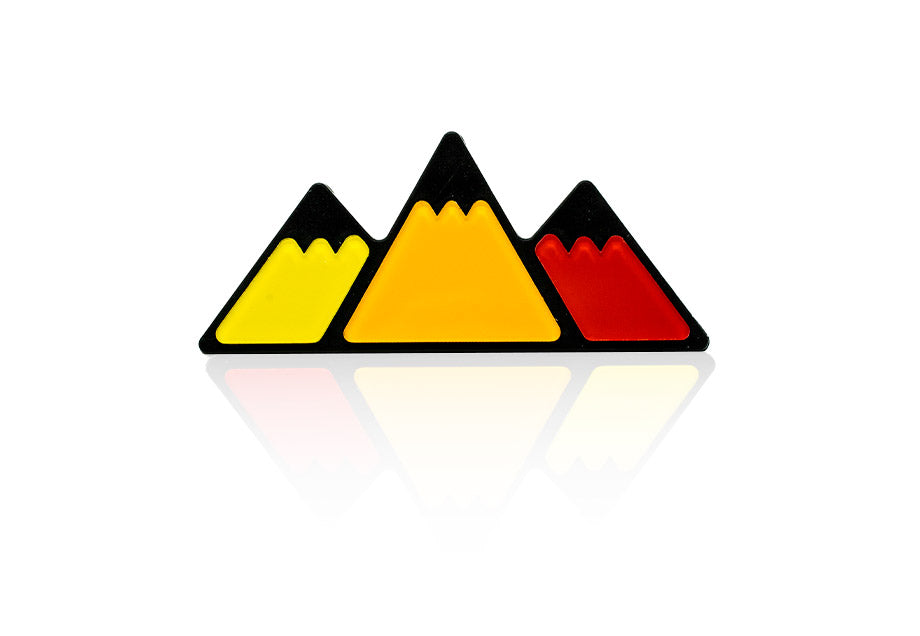 Tri-Color Mountain Badge Emblem For 4Runner, Tacoma, Tundra