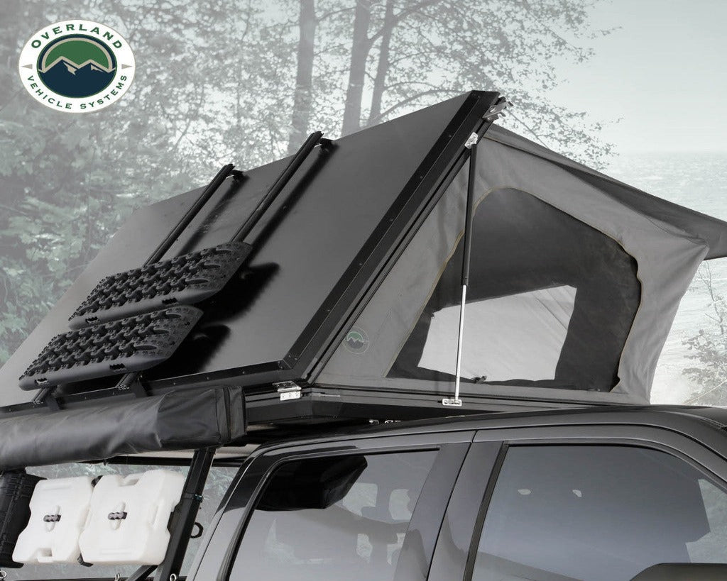hard sided roof tent OVS Sidewinder Aluminum Side Opening Roof Top Tent