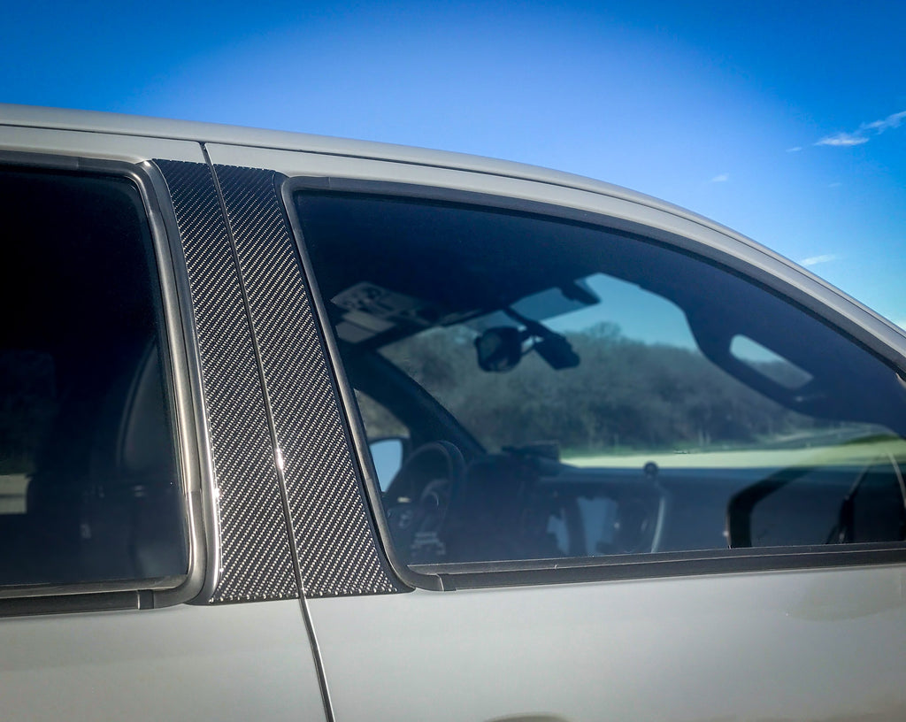 Door Pillars Protection Accent Trim Overlays Fits 2016-2023 Toyota Tacoma