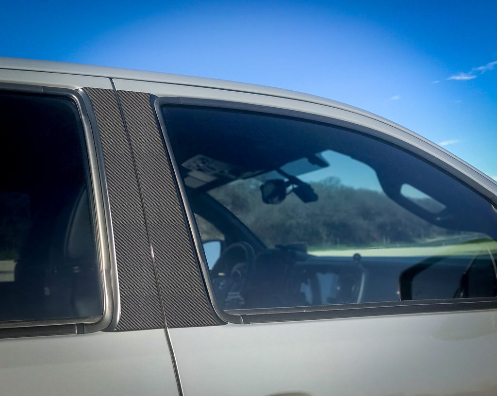 Door Pillars Protection Accent Trim Overlays Fits 2016-2023 Toyota Tacoma