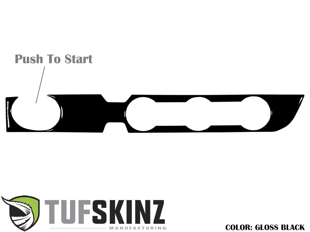 Climate Control Accent Trim Overlay Fits 2016-2023 Toyota Tacoma