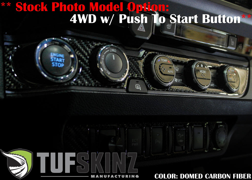 Climate Control Accent Trim Overlay Fits 2016-2023 Toyota Tacoma