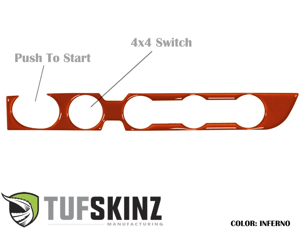 Climate Control Accent Trim Overlay Fits 2016-2023 Toyota Tacoma