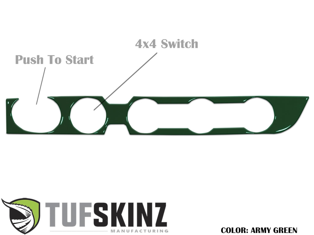 Climate Control Accent Trim Overlay Fits 2016-2023 Toyota Tacoma