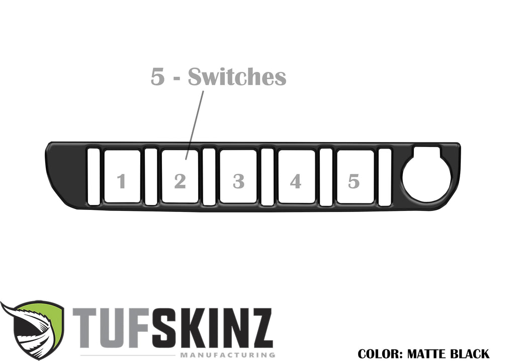 Center Dash Switch Panel Accent Fits 2016-2023 Toyota Tacoma