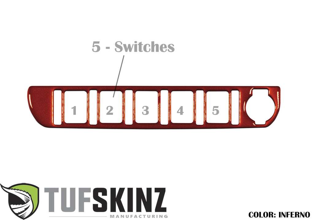 Center Dash Switch Panel Accent Fits 2016-2023 Toyota Tacoma