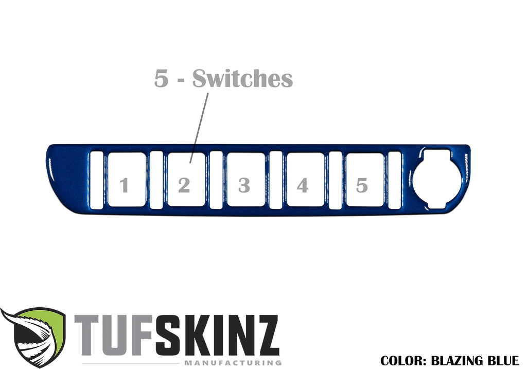 Center Dash Switch Panel Accent Fits 2016-2023 Toyota Tacoma