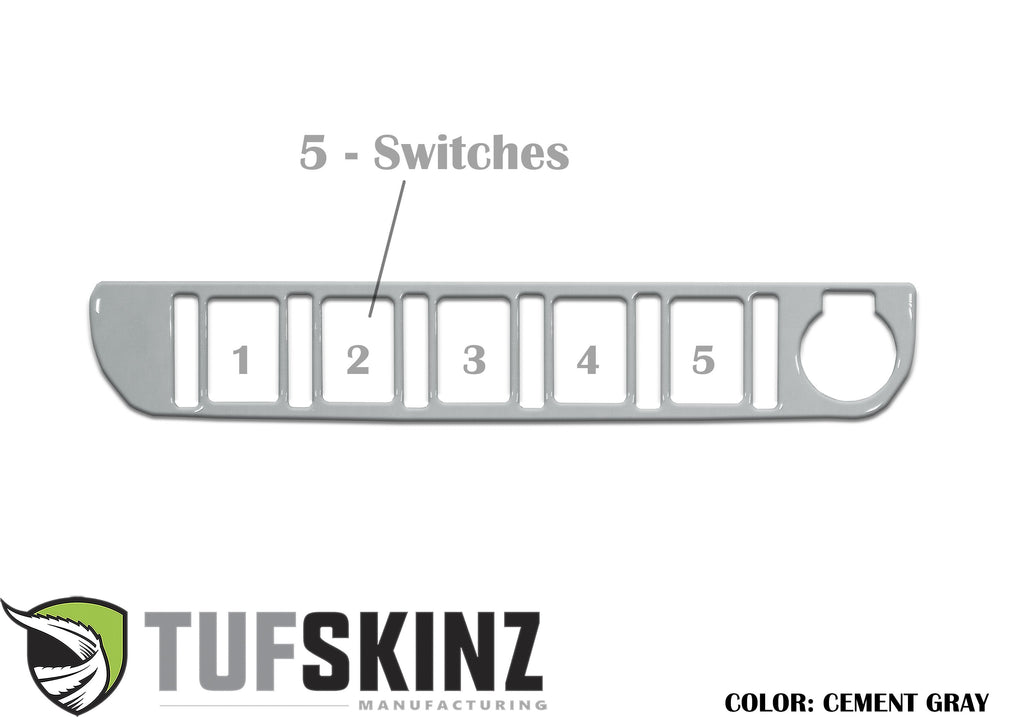 Center Dash Switch Panel Accent Fits 2016-2023 Toyota Tacoma