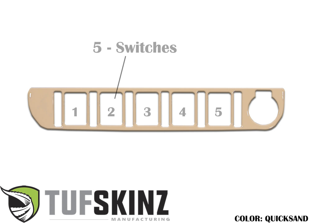 Center Dash Switch Panel Accent Fits 2016-2023 Toyota Tacoma