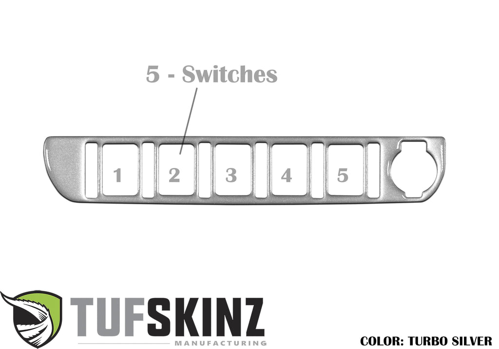 Center Dash Switch Panel Accent Fits 2016-2023 Toyota Tacoma