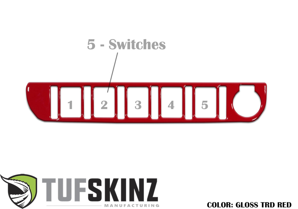 Center Dash Switch Panel Accent Fits 2016-2023 Toyota Tacoma