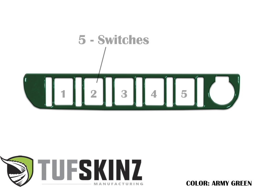 Center Dash Switch Panel Accent Fits 2016-2023 Toyota Tacoma