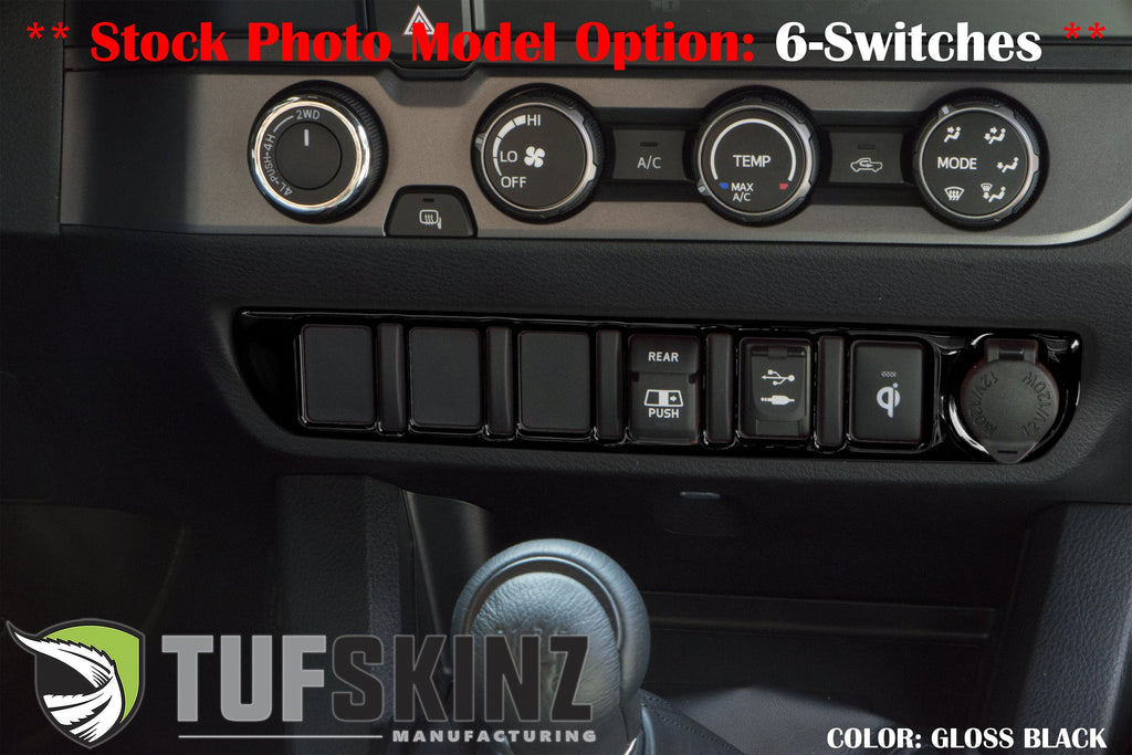 Center Dash Switch Panel Accent Fits 2016-2023 Toyota Tacoma