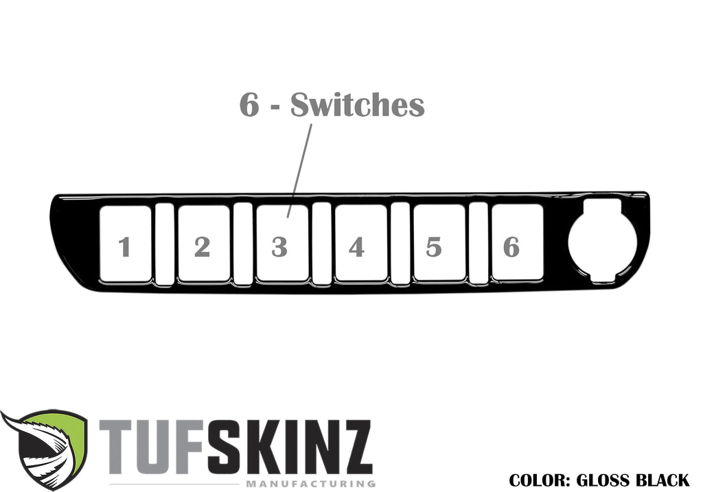 Center Dash Switch Panel Accent Fits 2016-2023 Toyota Tacoma