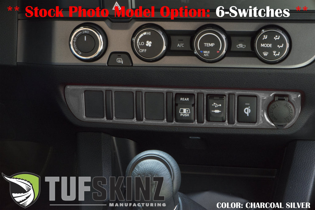 Center Dash Switch Panel Accent Fits 2016-2023 Toyota Tacoma