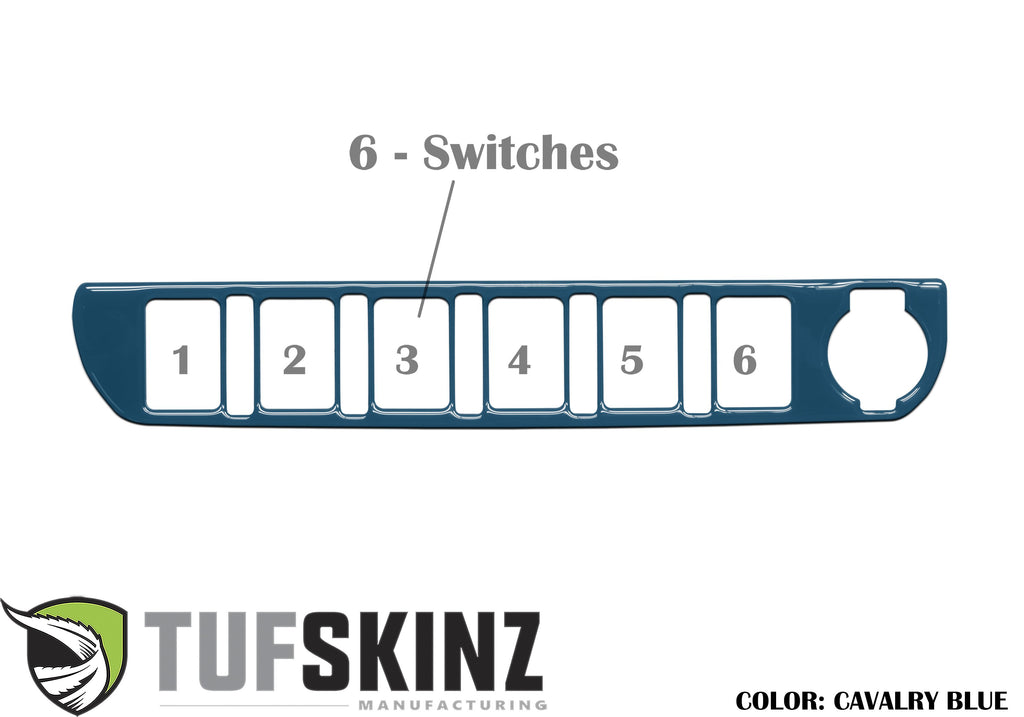 Center Dash Switch Panel Accent Fits 2016-2023 Toyota Tacoma