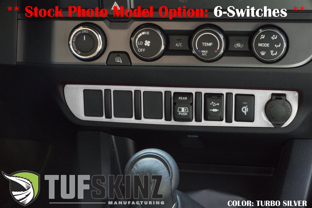 Center Dash Switch Panel Accent Fits 2016-2023 Toyota Tacoma