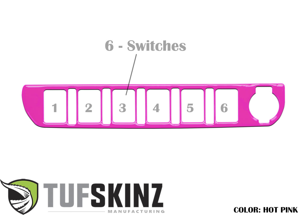 Center Dash Switch Panel Accent Fits 2016-2023 Toyota Tacoma
