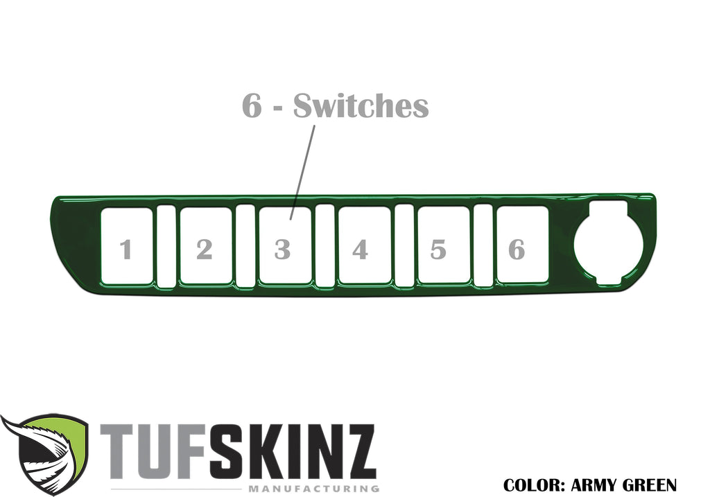 Center Dash Switch Panel Accent Fits 2016-2023 Toyota Tacoma