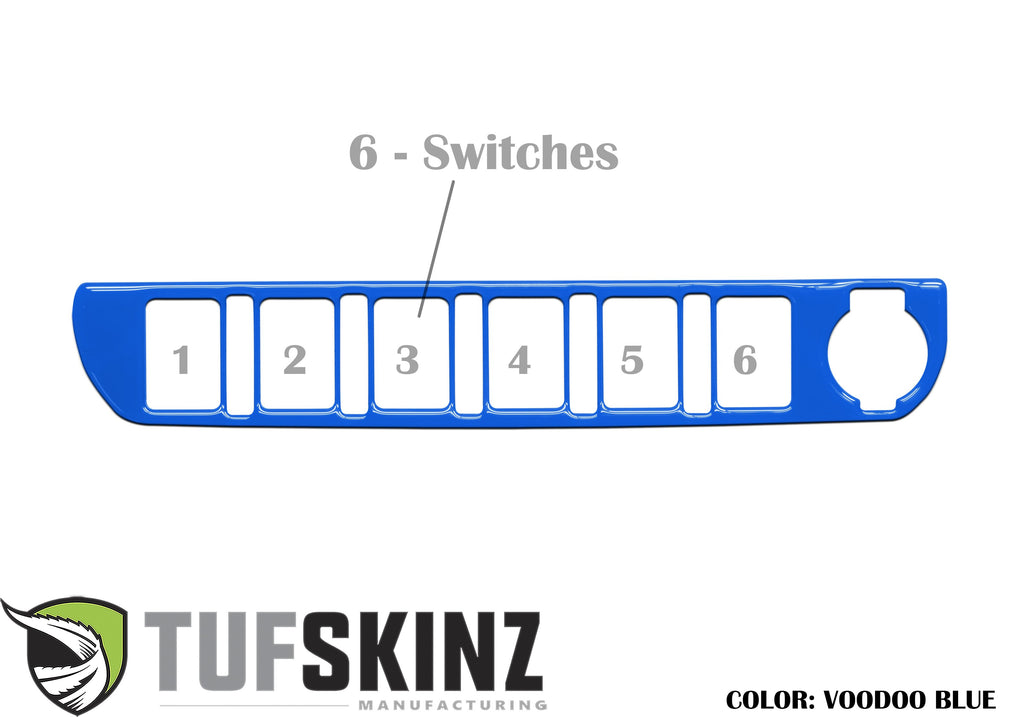 Center Dash Switch Panel Accent Fits 2016-2023 Toyota Tacoma