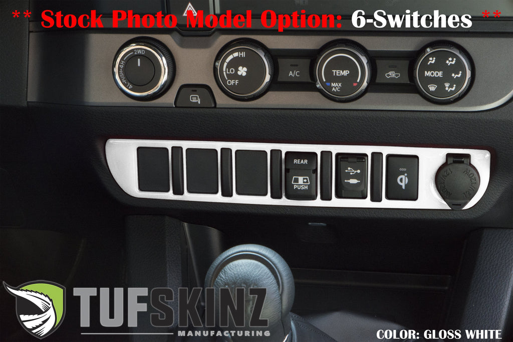 Center Dash Switch Panel Accent Fits 2016-2023 Toyota Tacoma