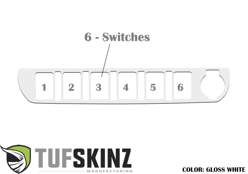 Center Dash Switch Panel Accent Fits 2016-2023 Toyota Tacoma