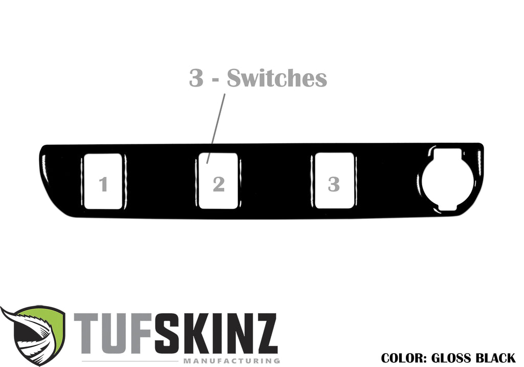 Center Dash Switch Panel Accent Fits 2016-2023 Toyota Tacoma