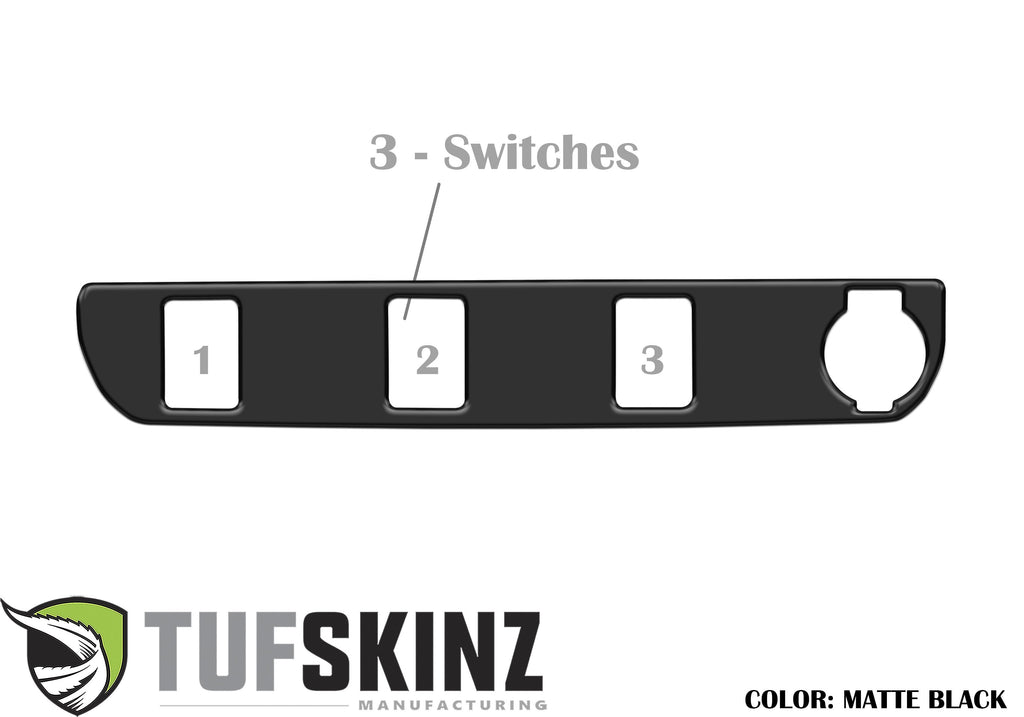 Center Dash Switch Panel Accent Fits 2016-2023 Toyota Tacoma