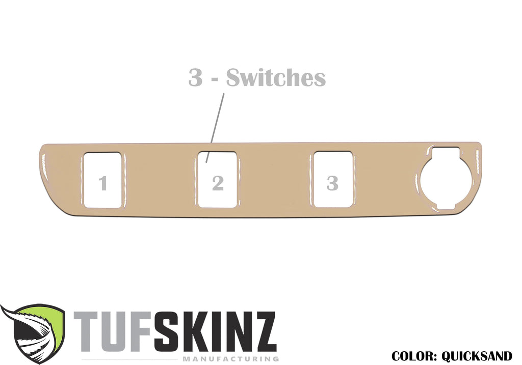 Center Dash Switch Panel Accent Fits 2016-2023 Toyota Tacoma