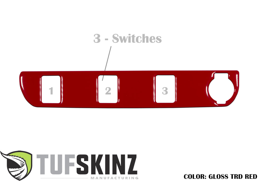 Center Dash Switch Panel Accent Fits 2016-2023 Toyota Tacoma