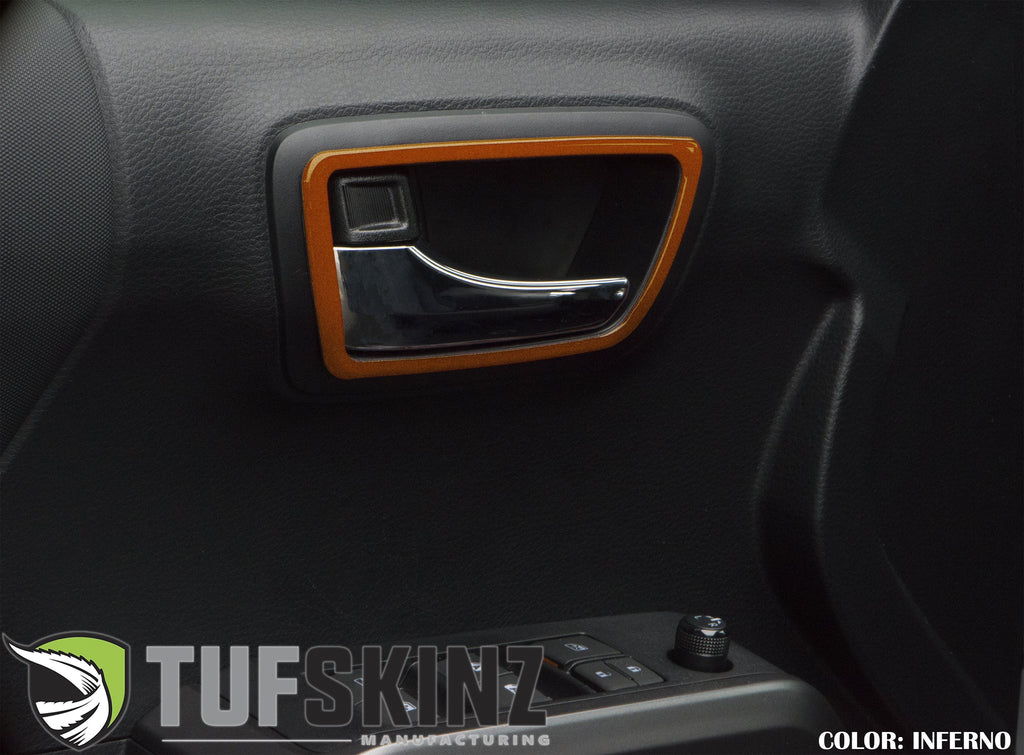 Door Handle Surround Accent Trim Overlays Fits 2016-2023 Toyota Tacoma