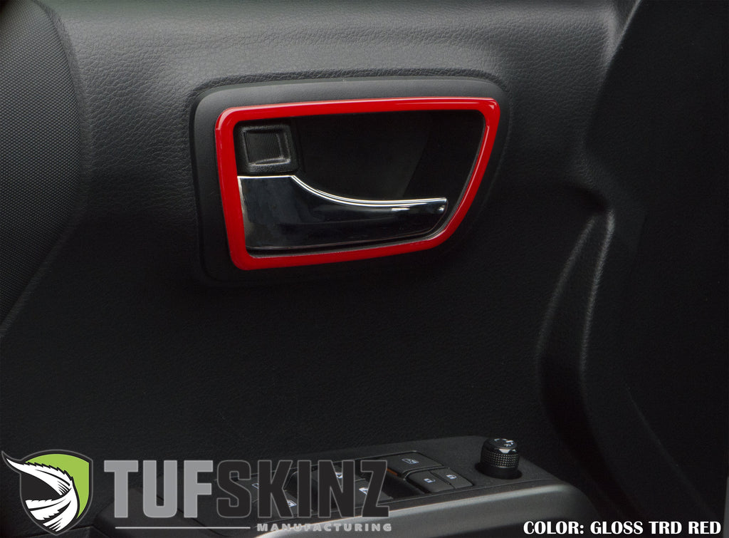 Door Handle Surround Accent Trim Overlays Fits 2016-2023 Toyota Tacoma