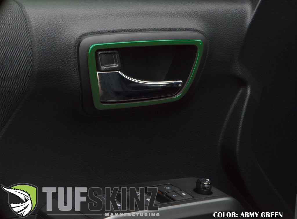 Door Handle Surround Accent Trim Overlays Fits 2016-2023 Toyota Tacoma