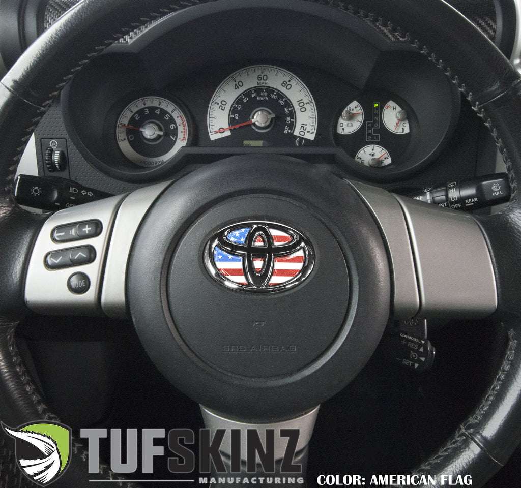 Steering Wheel Emblem Inserts Fits 2007-2014 Toyota FJ Cruiser