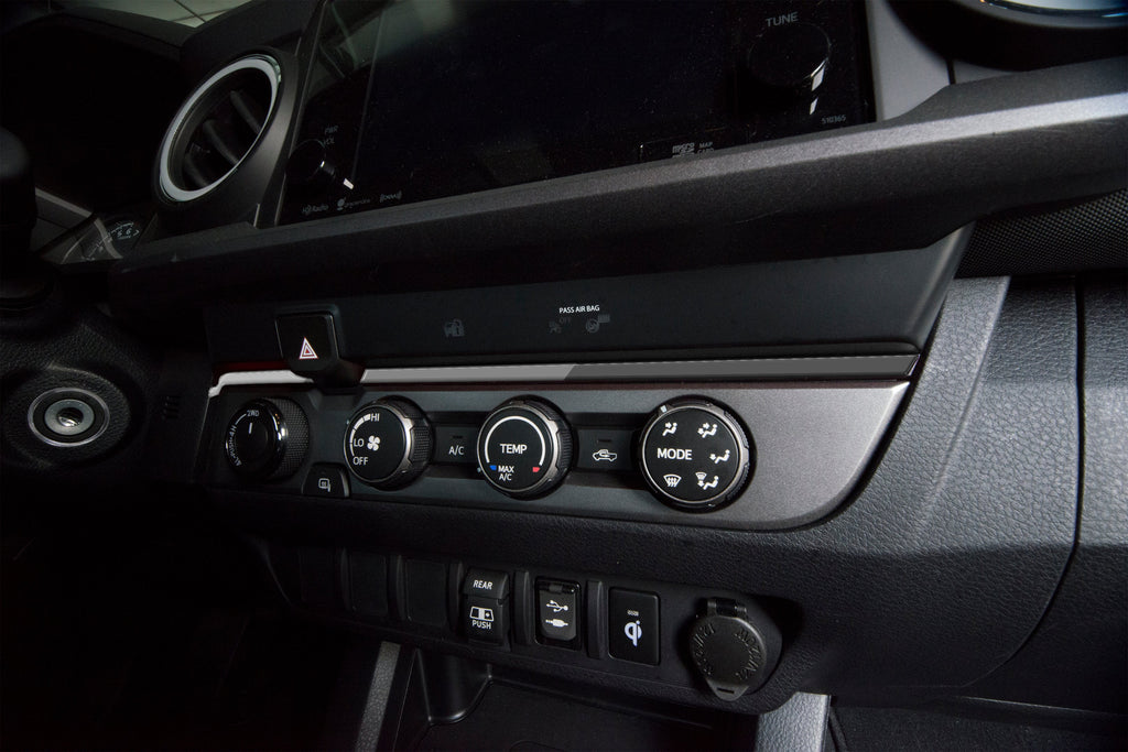 Strip Above Climate Control Accent Overlay Fits 2016-2023 Toyota Tacoma