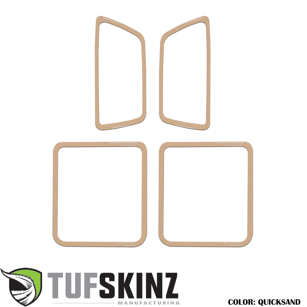 Door Handle Surround Accent Trim Overlays Fits 2016-2023 Toyota Tacoma