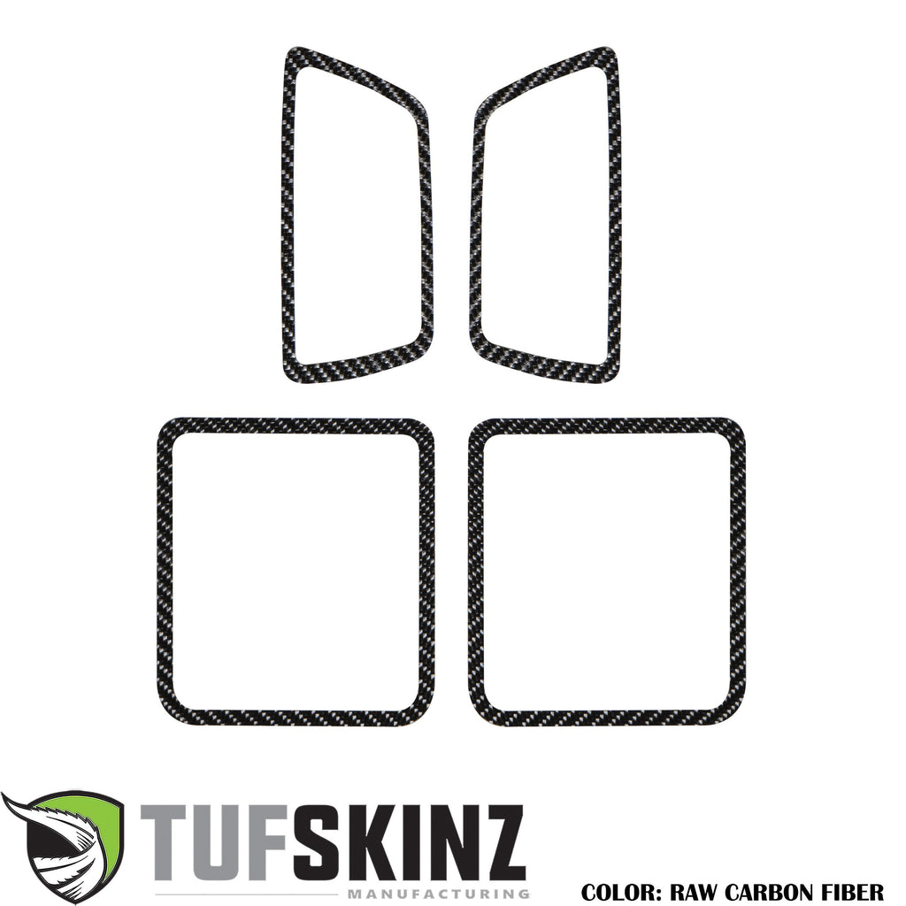 Door Handle Surround Accent Trim Overlays Fits 2016-2023 Toyota Tacoma