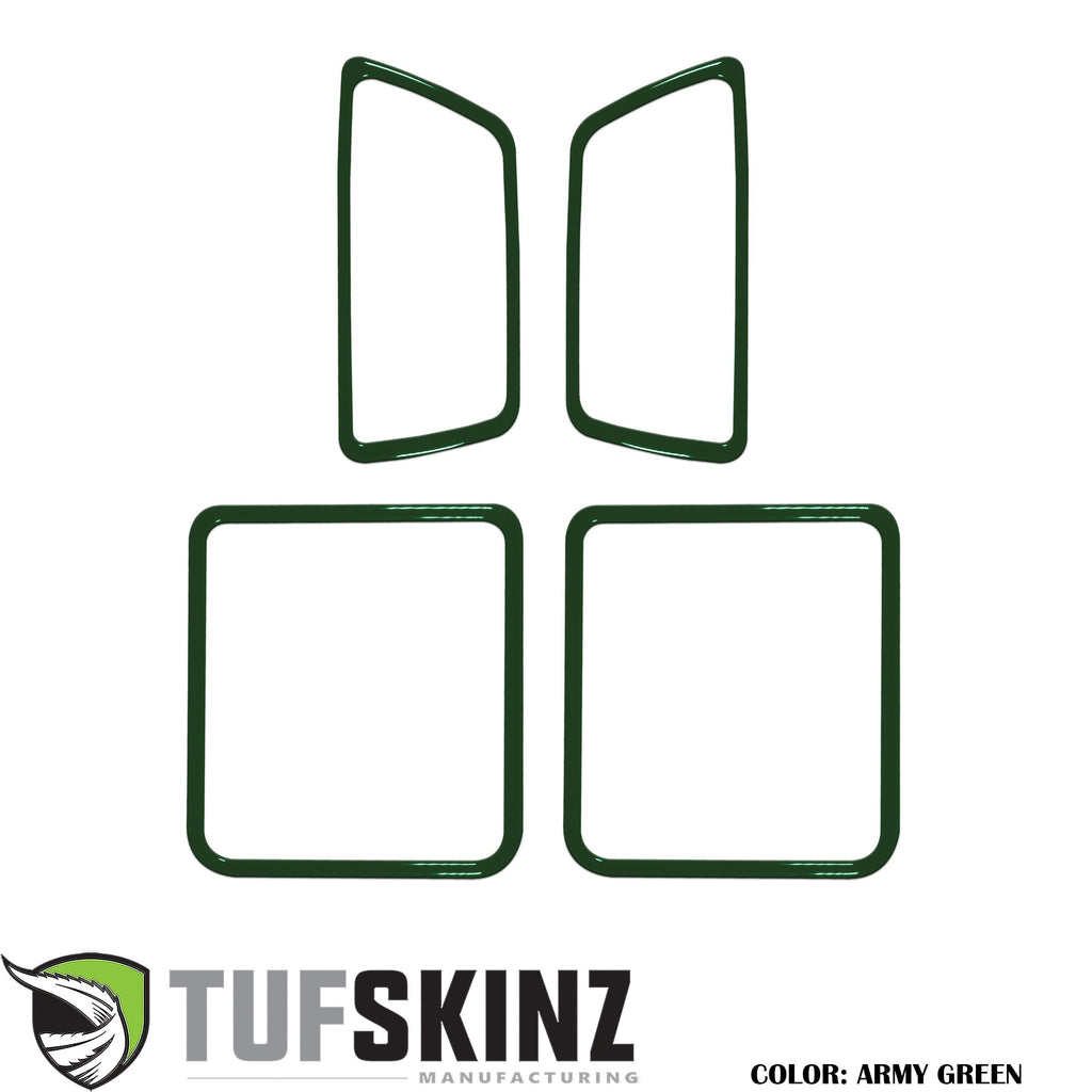 Door Handle Surround Accent Trim Overlays Fits 2016-2023 Toyota Tacoma