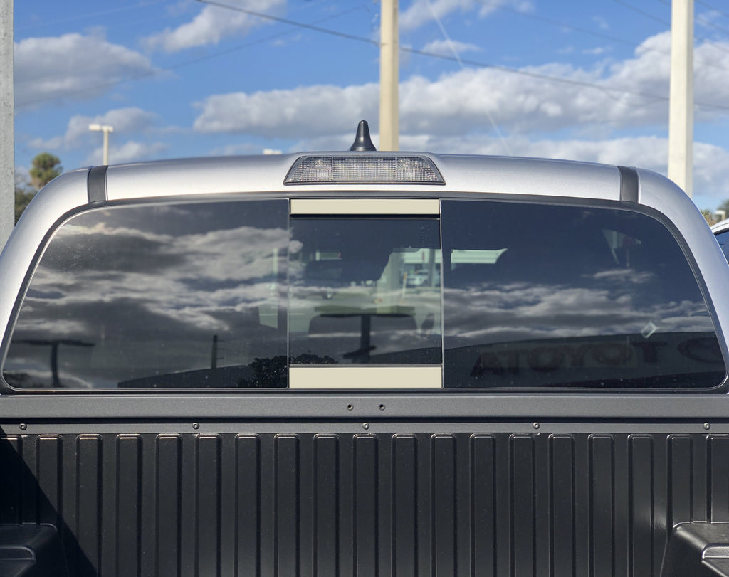 Rear Power Sliding Window Accent Trim Fits 2016-2023 Toyota Tacoma