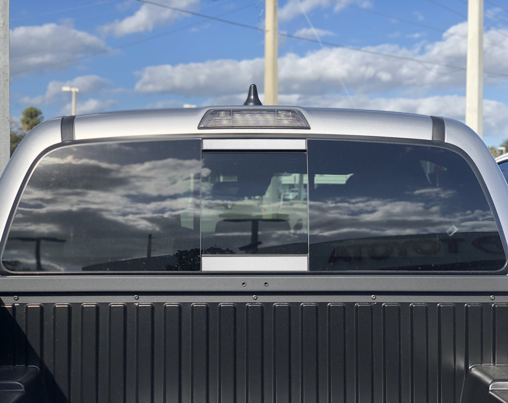 Rear Power Sliding Window Accent Trim Fits 2016-2023 Toyota Tacoma