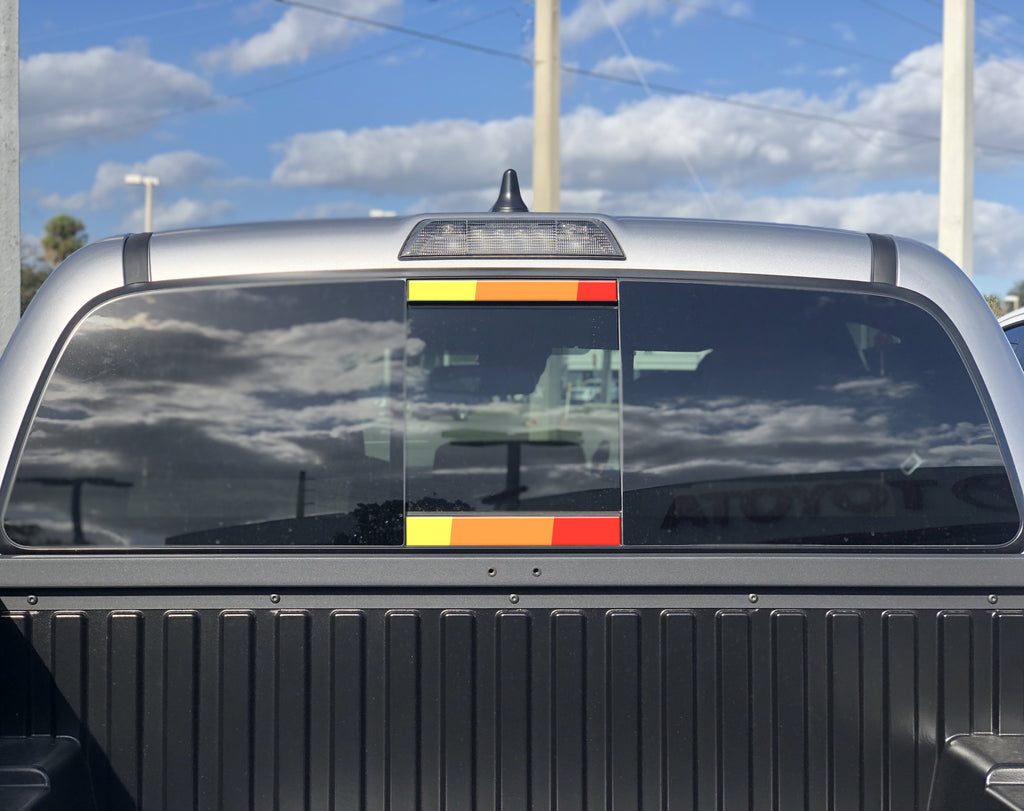 Rear Power Sliding Window Accent Trim Fits 2016-2023 Toyota Tacoma